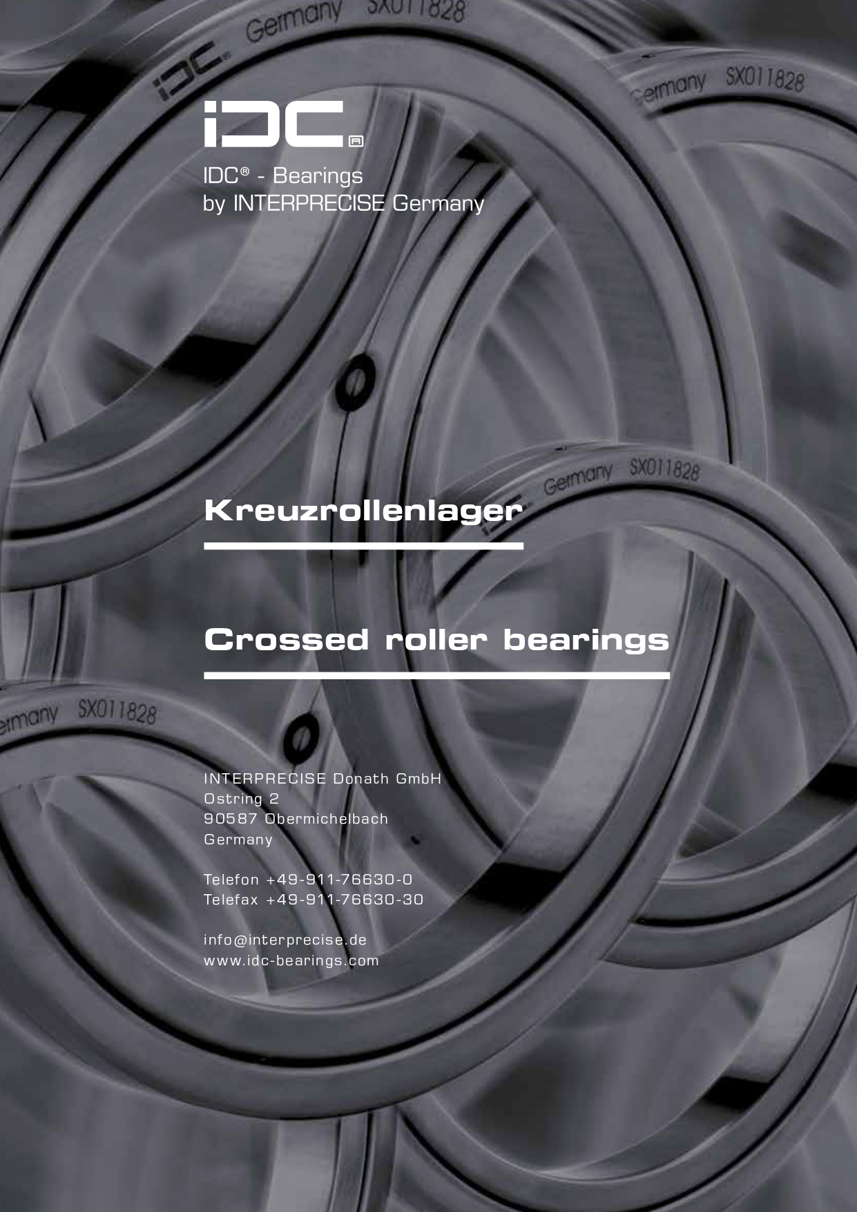 Перекрещивающиеся роликоподшипники IDC