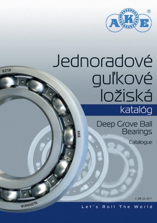 Однорядные шарикоподшипники AKE